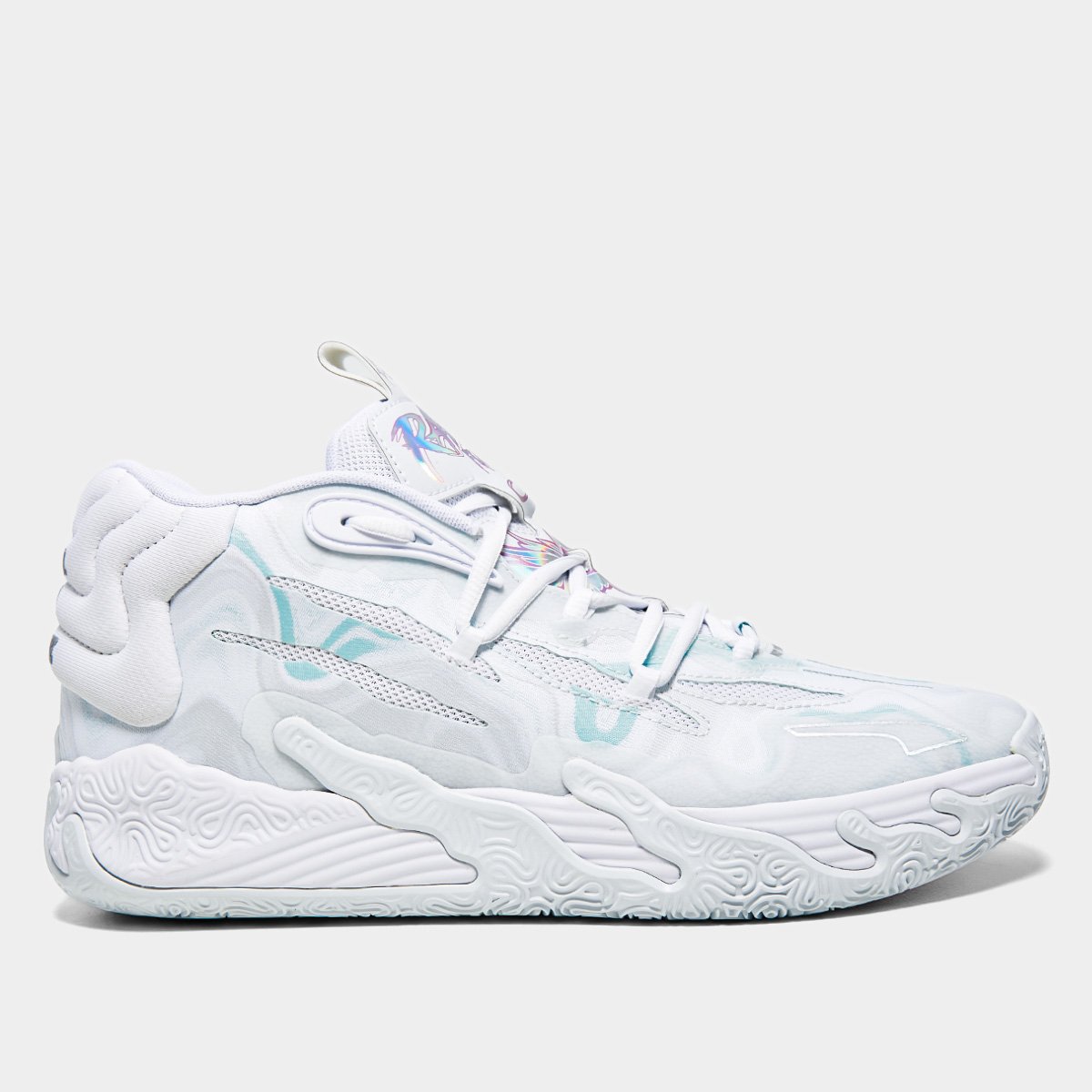 プーマ MB.03 Tênis Basquete Puma MB.03 Iridescent - Branco | Netshoes