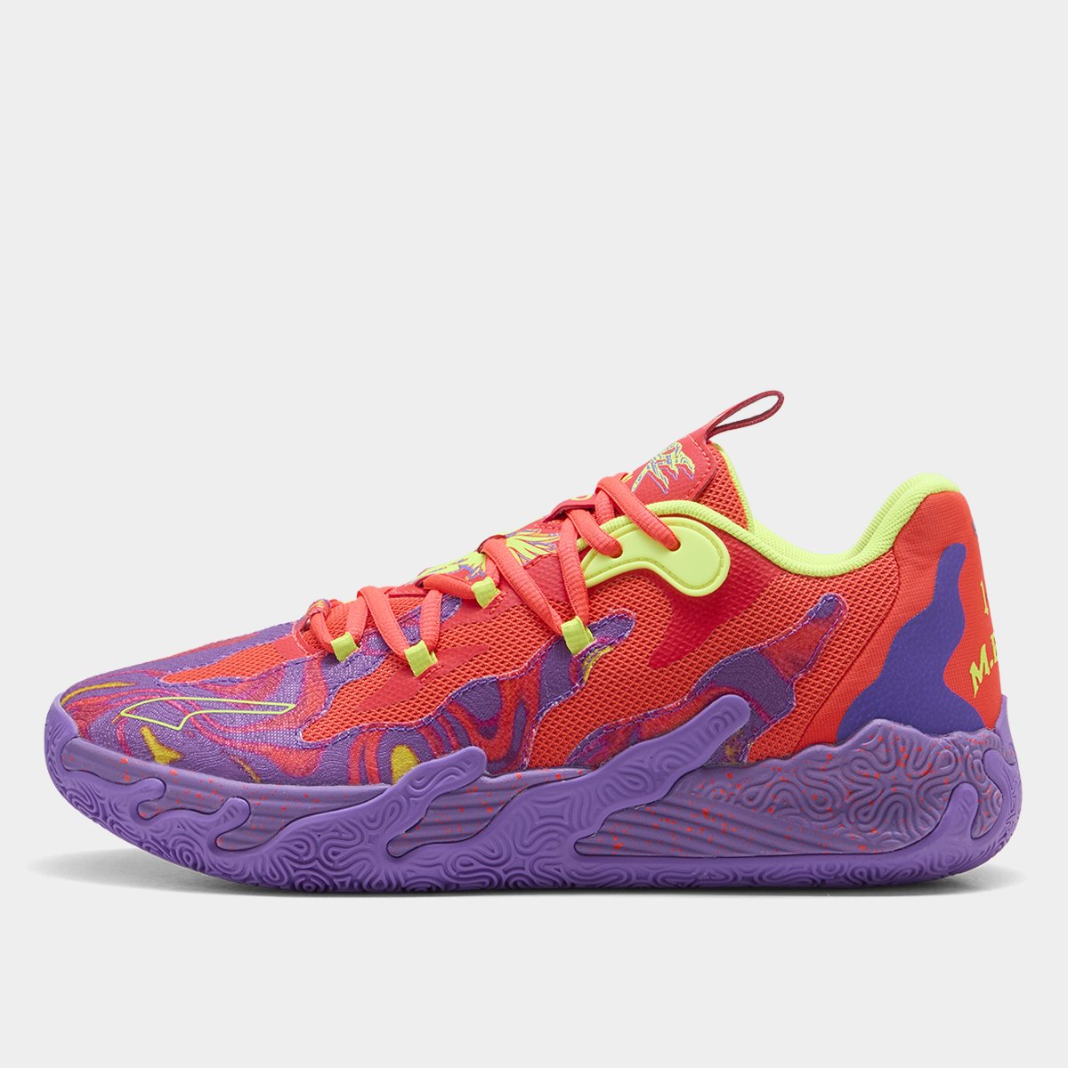 Tênis Basquete Puma MB.03 Lo Lava - Roxo+Vermelho | Netshoes
