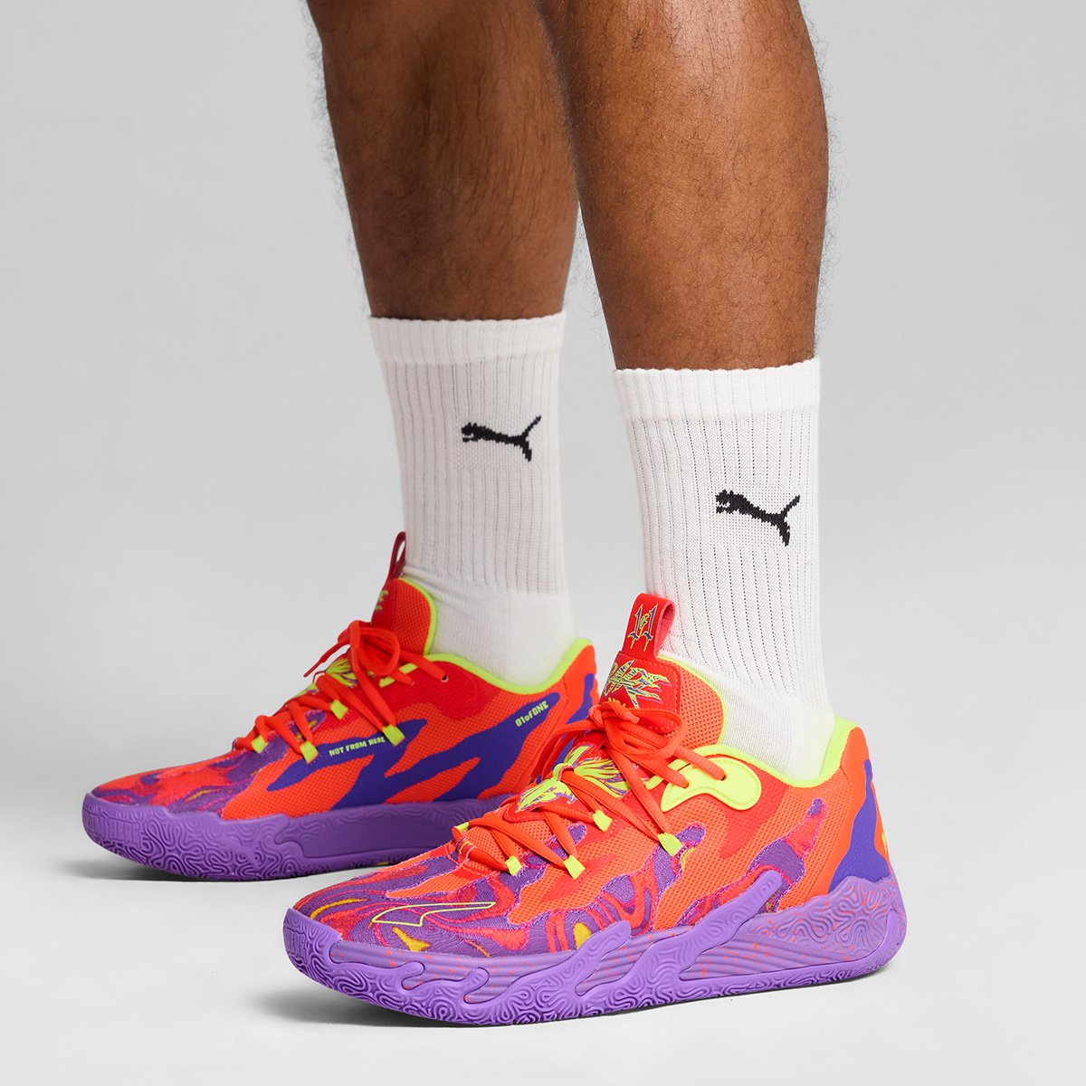 Tênis Basquete Puma MB.03 Lo Lava - Roxo+Vermelho | Netshoes