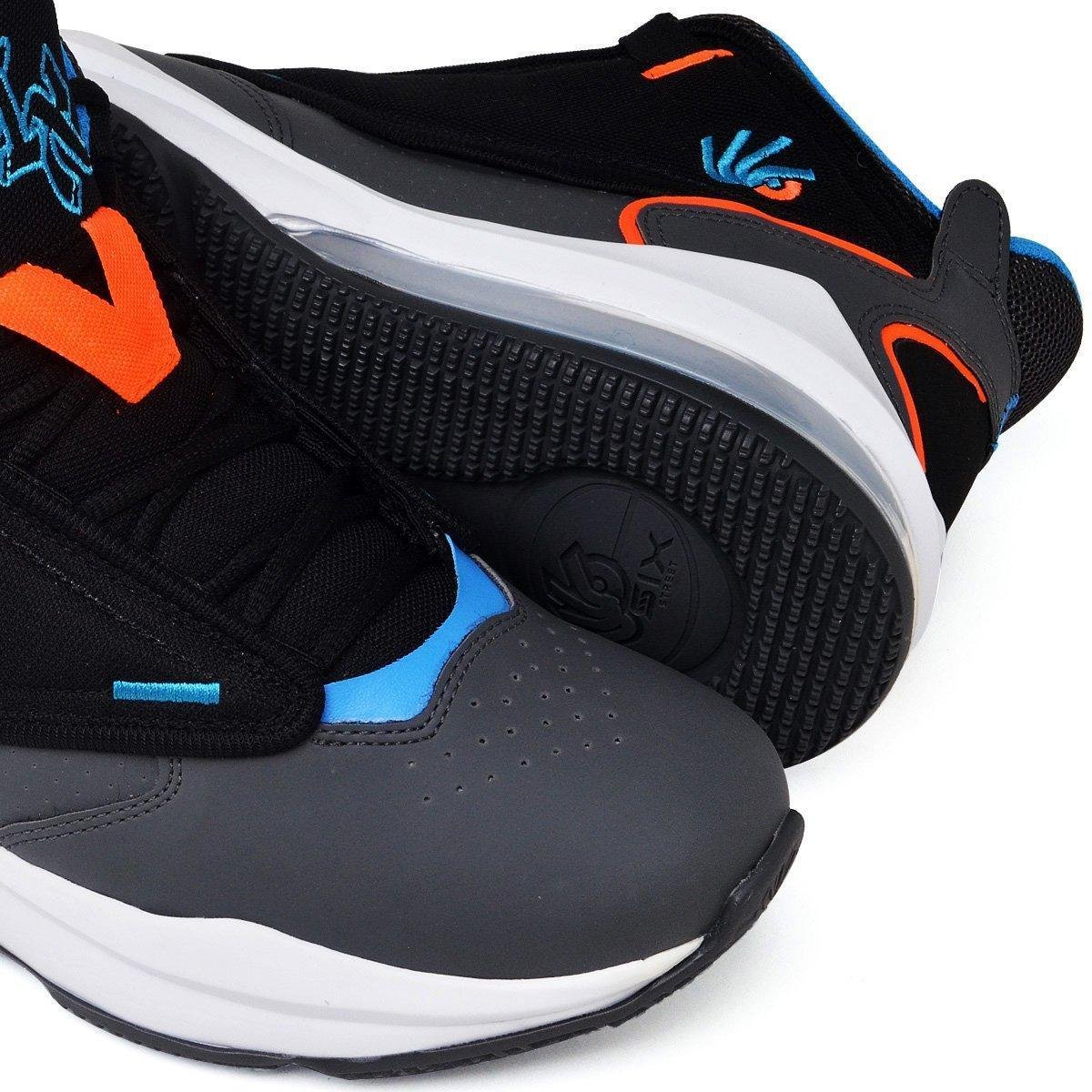 Tenis Basquete Six Street Ankaa Preto Azul1