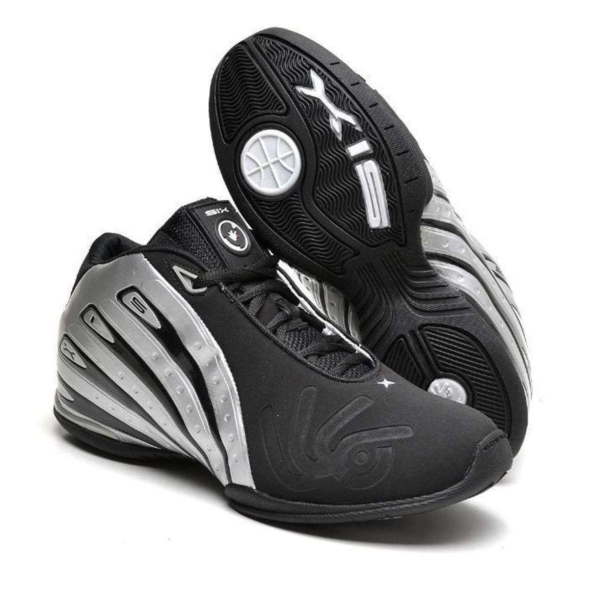 Tenis Basquete Six Street Cano Alto - FLYPP - Preto | Netshoes