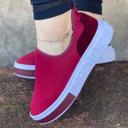 Tênis Beanna Calçados Slip on Feminino - Vinho é ruim? Tênis Beanna Calçados Slip on Feminino - Vinho é boa?