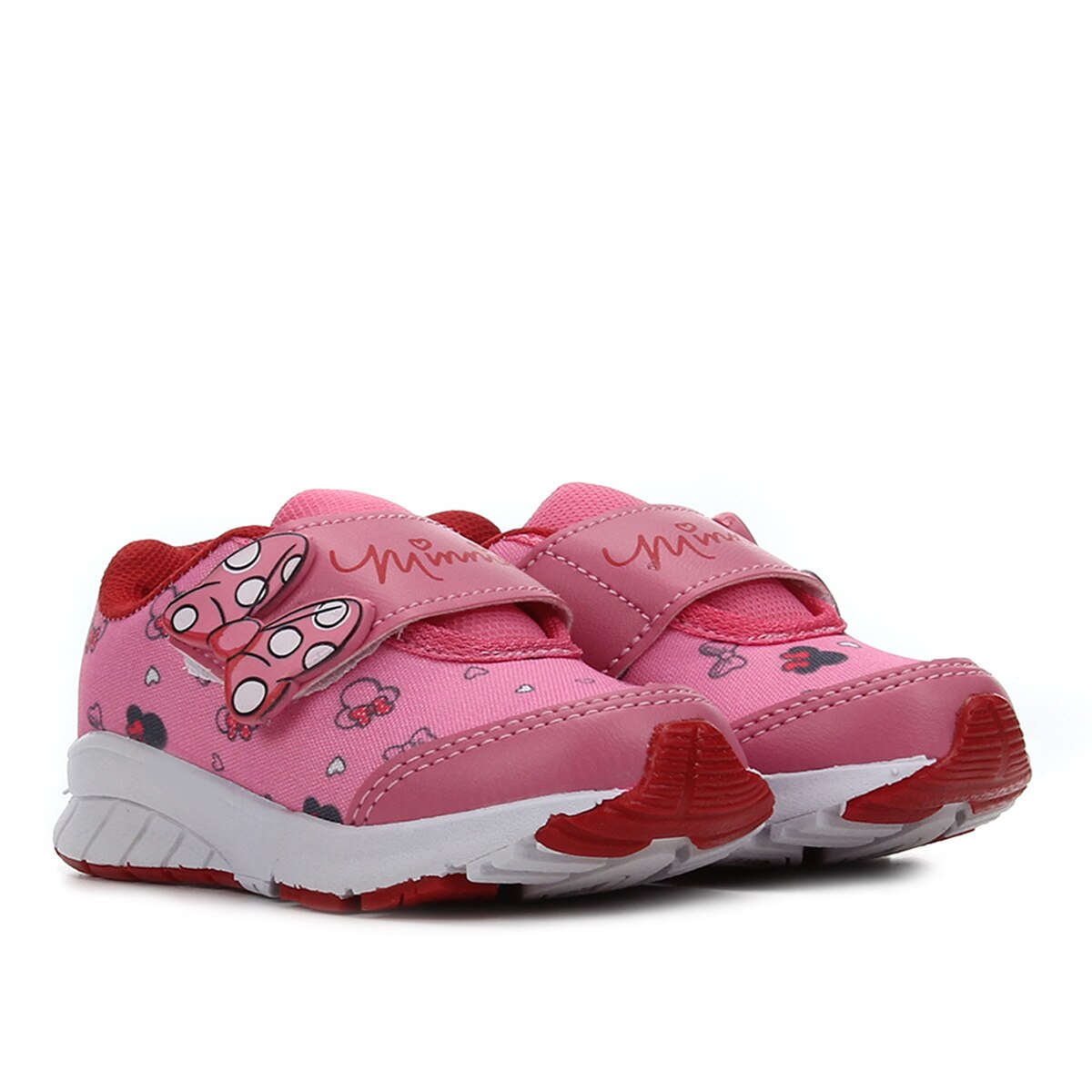 tenis rosa com laço