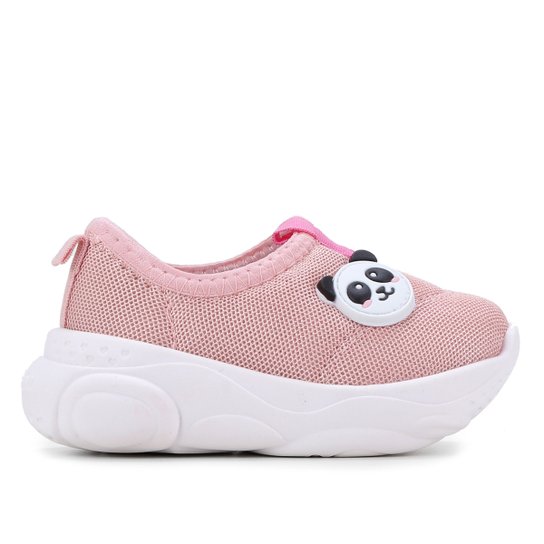 Tênis Bebê Jogging Soft Pop Molekinha Panda Menina - Rosa Menor preço em Tênis Bebê Jogging Soft Pop Molekinha Panda Menina - Rosa