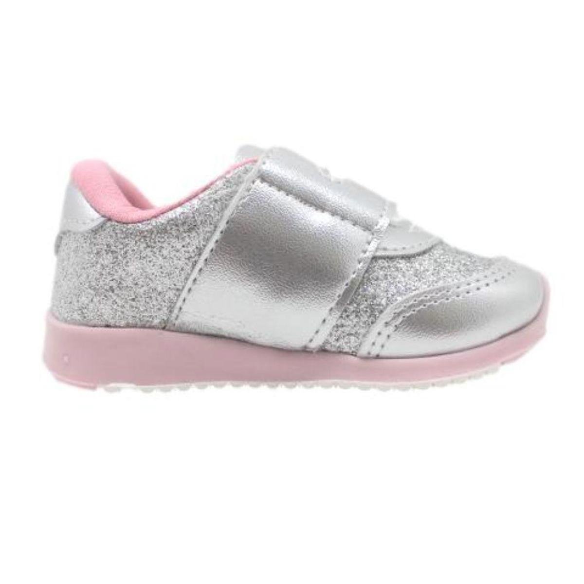 Tênis Bebê Kidy 009-0808 Prata - Prata | Netshoes