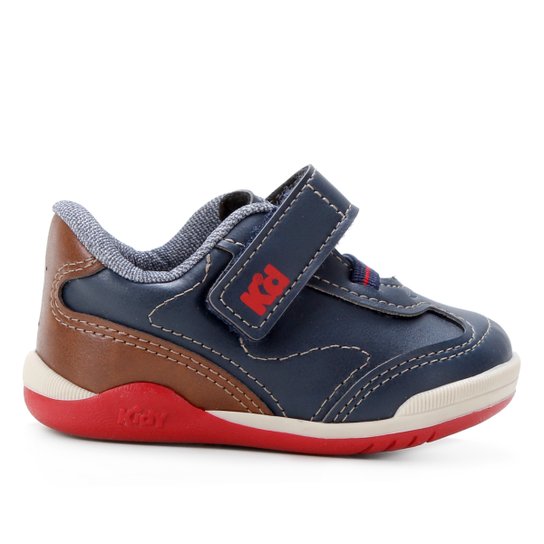 Tênis Bebê Kidy Collors Masculino - Marinho Menor preço em Tênis Bebê Kidy Collors Masculino - Marinho