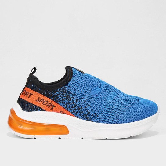 Tênis Bebê Molekinho Slip On Degradê Menino - Azul Menor preço em Tênis Bebê Molekinho Slip On Degradê Menino - Azul