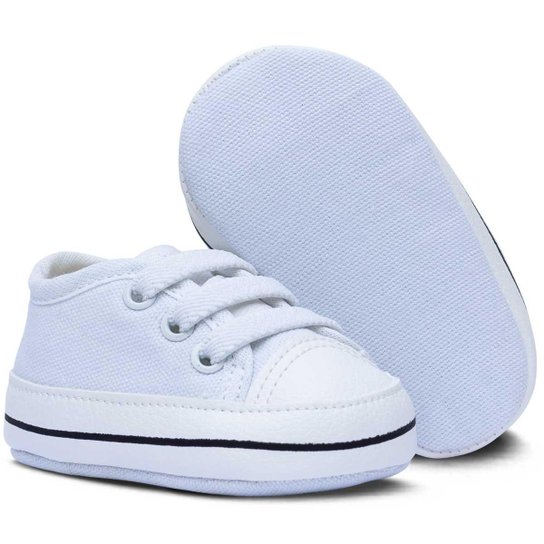 Tenis Bebe Star Menino Menina Sapatinho Calce Facil 01.02 - Branco Menor preço em Tenis Bebe Star Menino Menina Sapatinho Calce Facil 01.02 - Branco