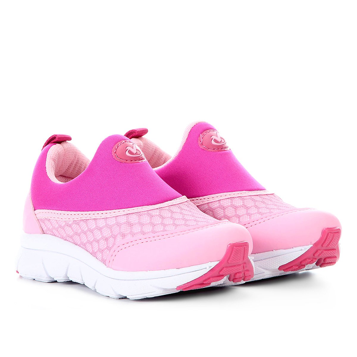 Tênis Bebê Via Vip Jogging Neoprene - Rosa+Pink | Netshoes