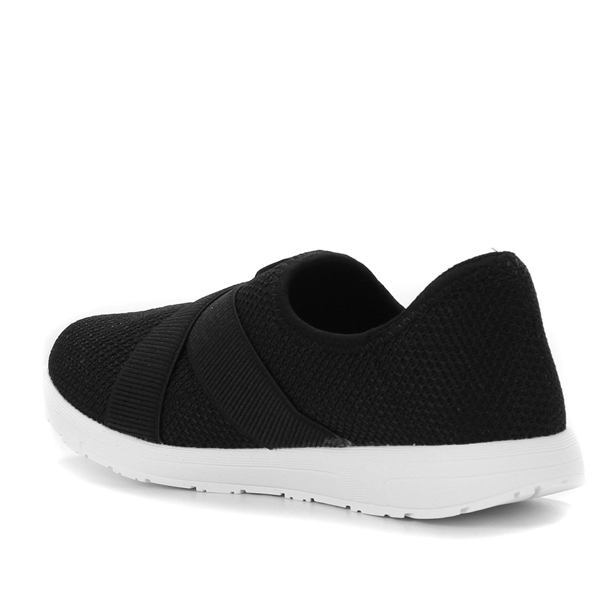 Tênis Bebecê Jogging Elástico Em X Feminino Preto Netshoes