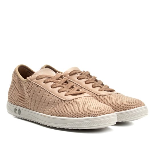 Tênis Bebecê Malha Feminino - Bege