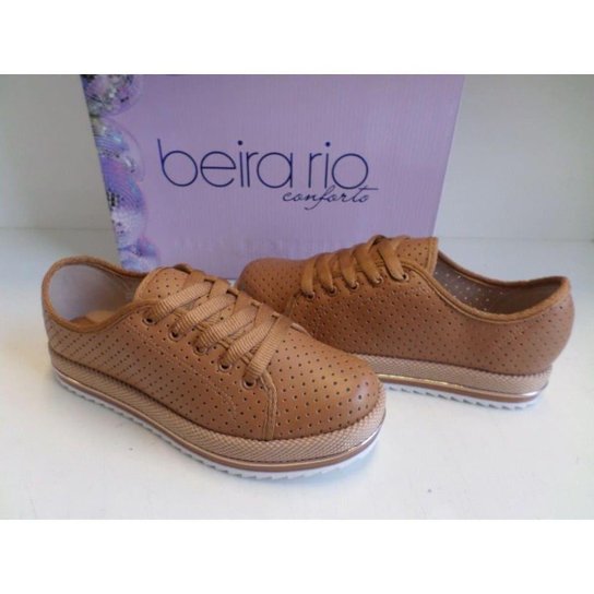 Tênis Beira Rio Conforto Flatform Camel 4196303 - Areia Menor preço em Tênis Beira Rio Conforto Flatform Camel 4196303 - Areia