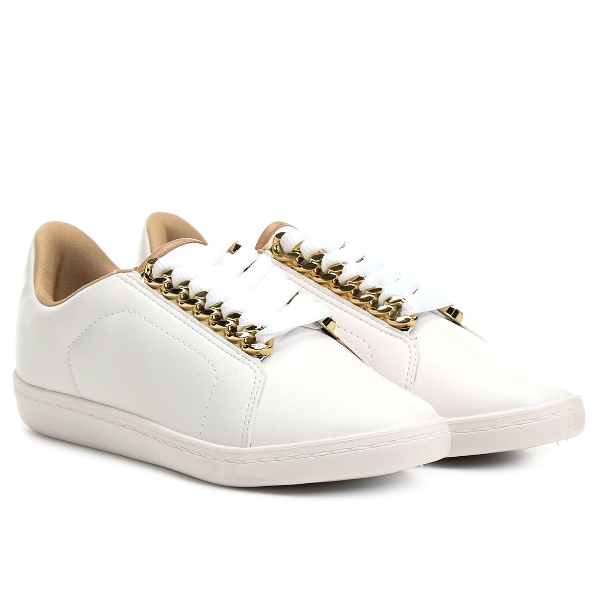 tenis dourado beira rio