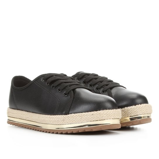 Tênis Feminino Beira TÃªnis Beira Rio Corda Preto Tenis Femininos