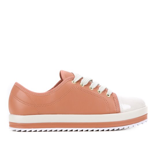 Tênis Beira Rio Tratorado Feminino - Coral Menor preço em Tênis Beira Rio Tratorado Feminino - Coral