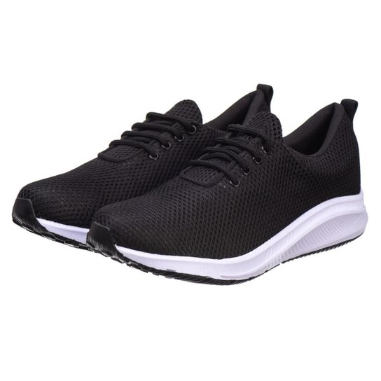 Tênis Bergally Caminhada Ultra Leve - Preto Menor preço em Tênis Bergally Caminhada Ultra Leve - Preto