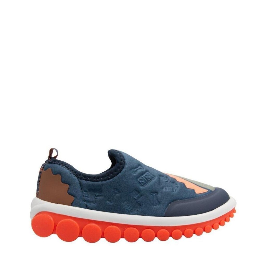 Tenis Bibi Dinosauro Azul e Laranja