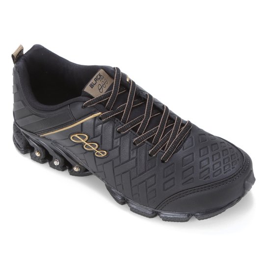 Tênis Black Free Evolution Masculino - Preto+Dourado