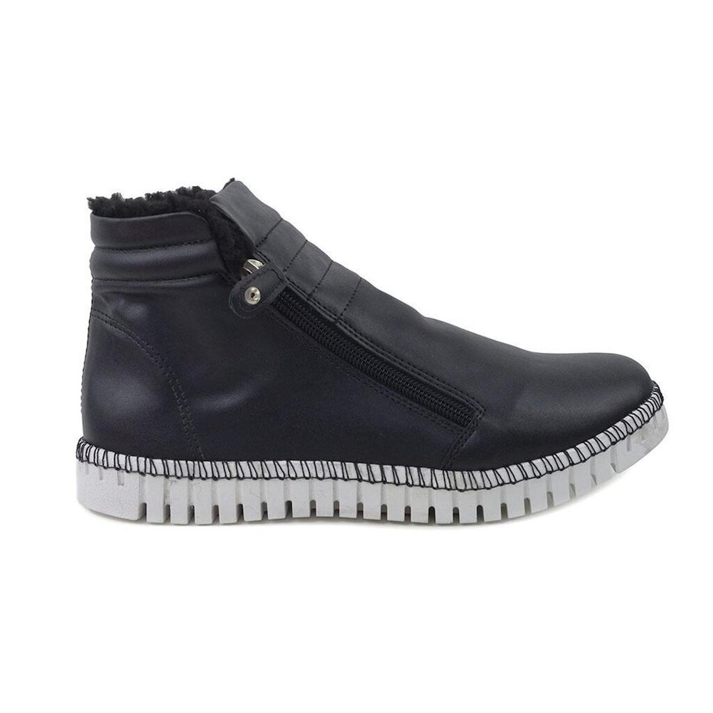 Tênis Bota Feminino Via Telli Preto Com Lã -1443