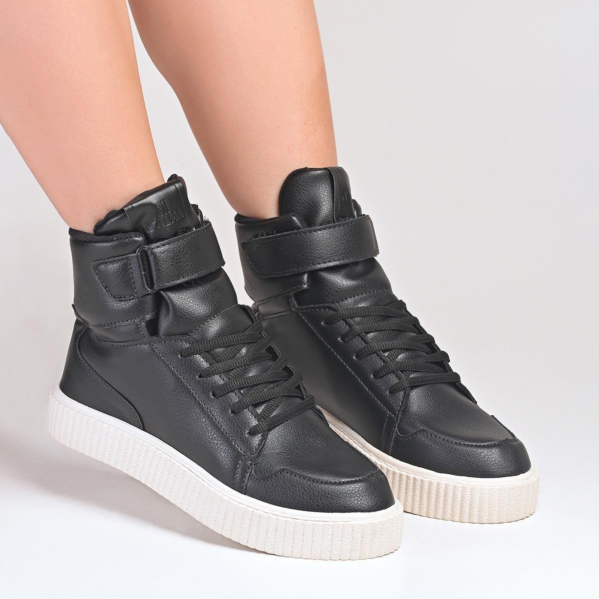 Tênis Botinha Cano Alto Sneaker Feminino Casual E Esportivo