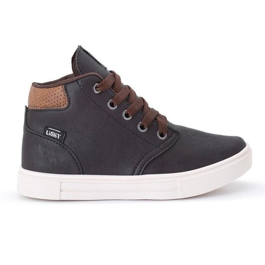 Tênis Botinha Infantil Masculino Casual Cano Alto Confortavel + Oculos + Relogio
