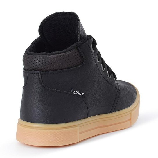 Tenis Botinha Infantil Meninos Casual Cano Alto Confortavel + Oculos Relogio