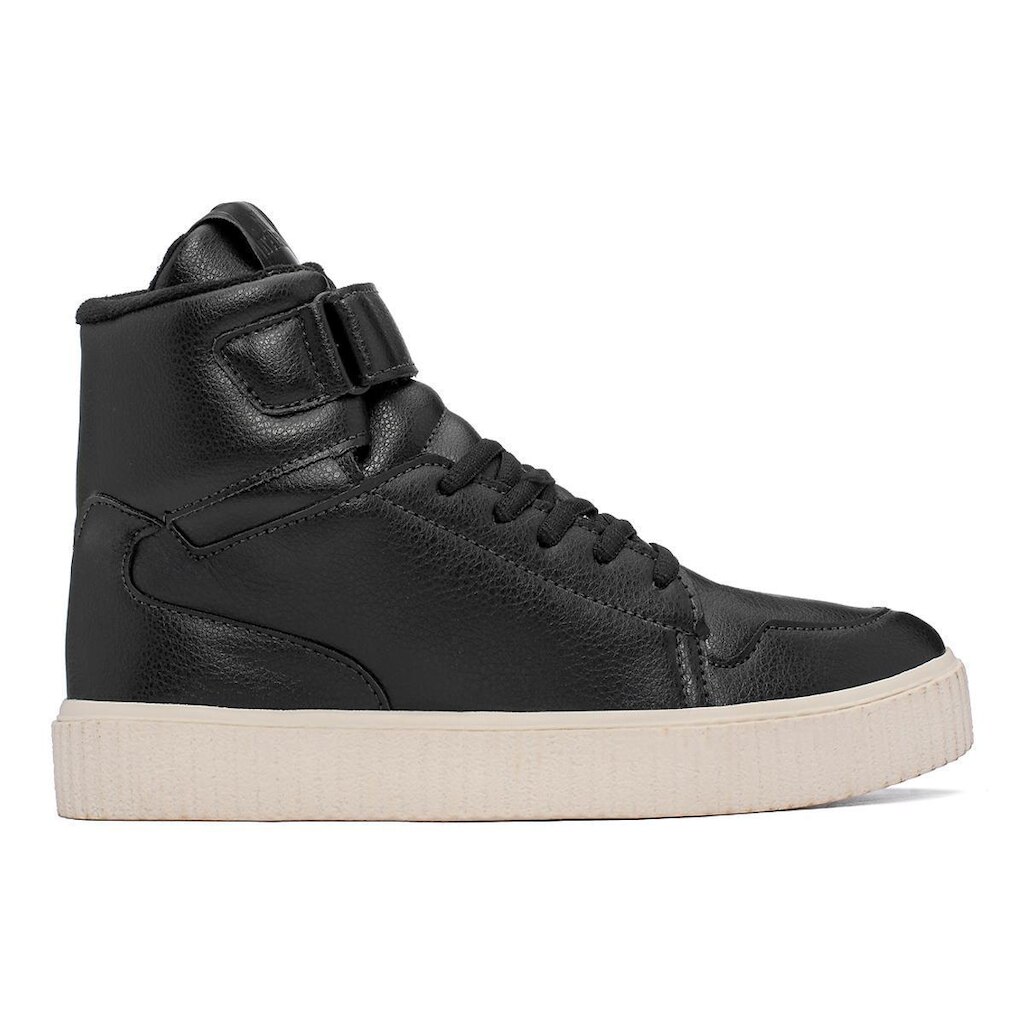 Tênis Botinha Sneaker Feminina Com Velcro Confortável Para Academia