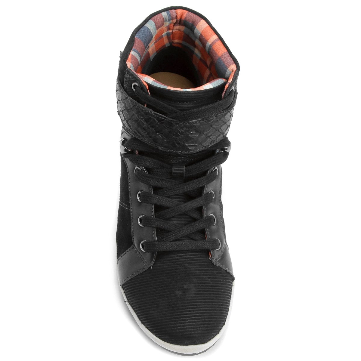 Tênis Bottero Cano Alto Velcro - Preto | Netshoes
