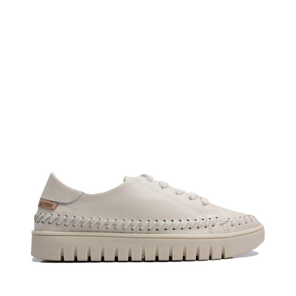 Tenis Bottero Couro Off White Cadarço em Elastico