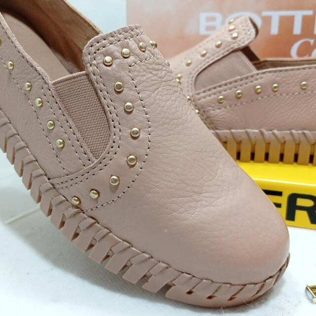 Tênis Bottero Couro Tecnologia Comfort - Bege | Netshoes