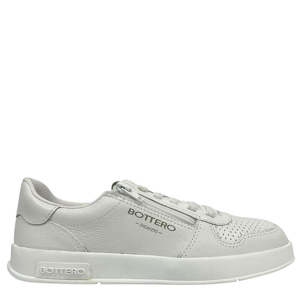 Tênis Bottero Feminino Casual Branco Urbano Zíper Lateral