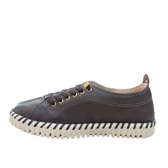 Tênis Bottero Feminino Casual Em Couro Marrom