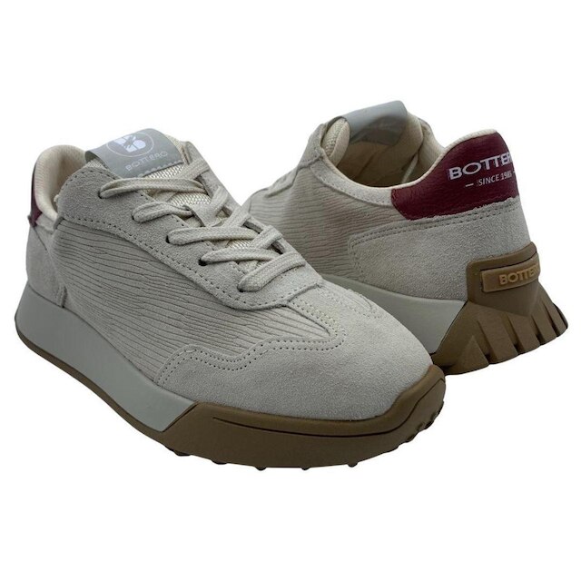 Tênis Bottero Sneakers Couro Camurça Bege 371501 Cor:;Tamanho:35;Gênero:Feminino