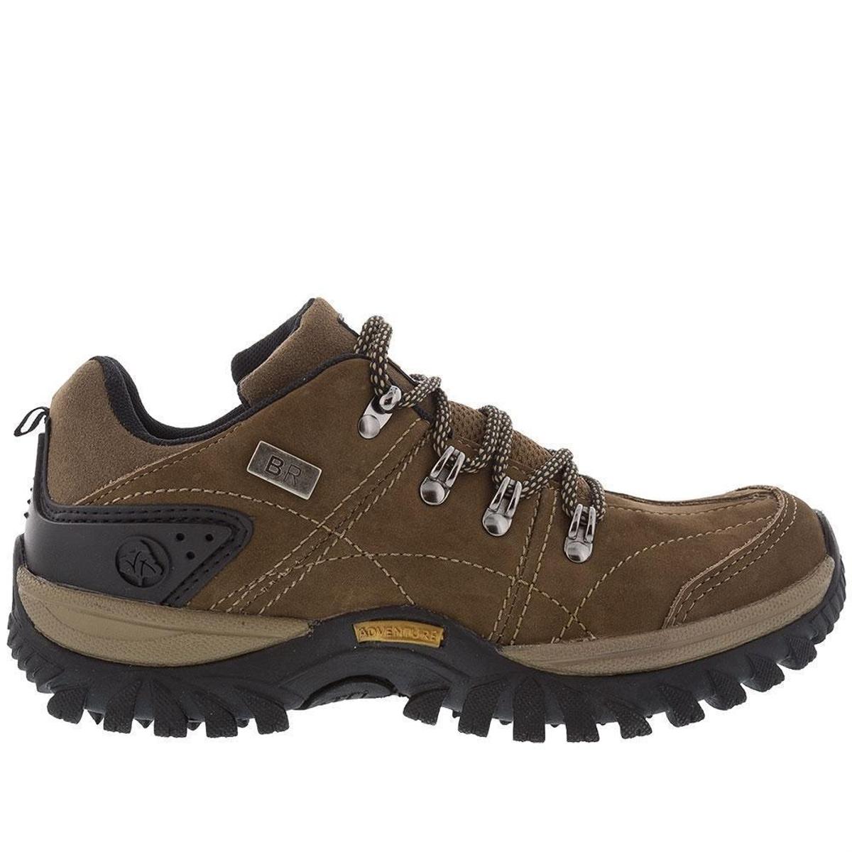 Tênis Bow River Outdoor Adventure Couro Masculino - Bege | Netshoes