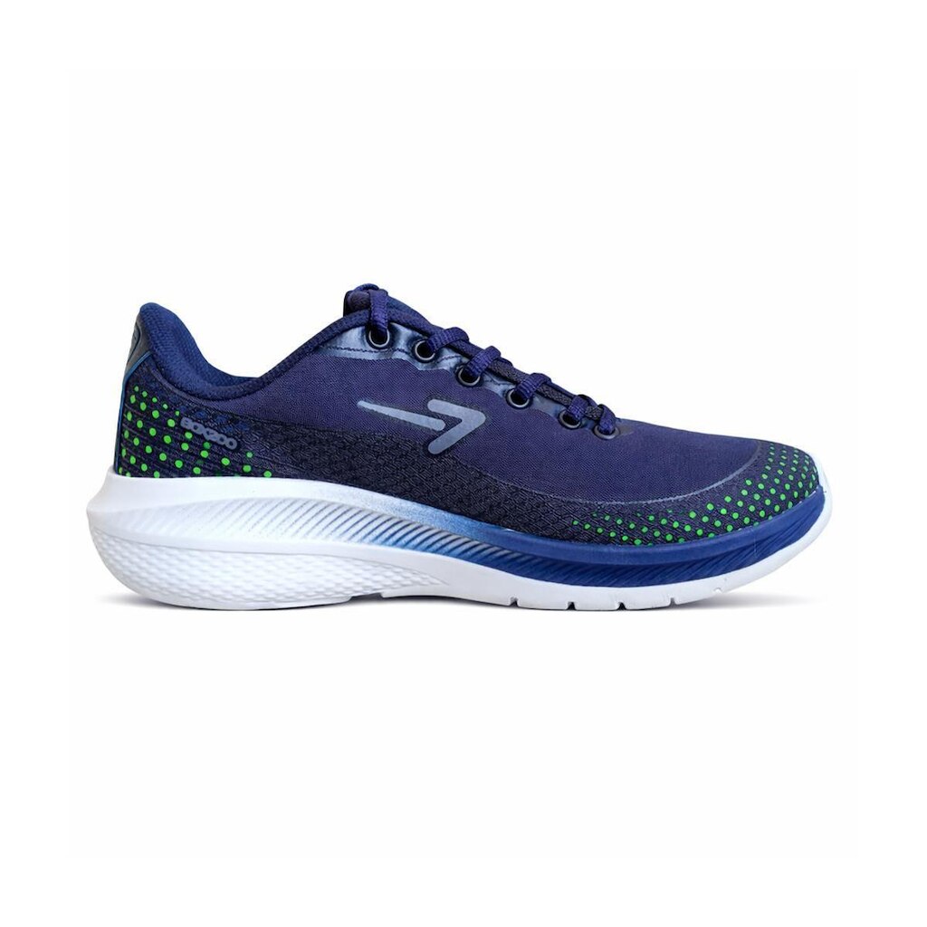 Tênis Box 200 Jogger BX2602 - Off Marinho/Verde Limão