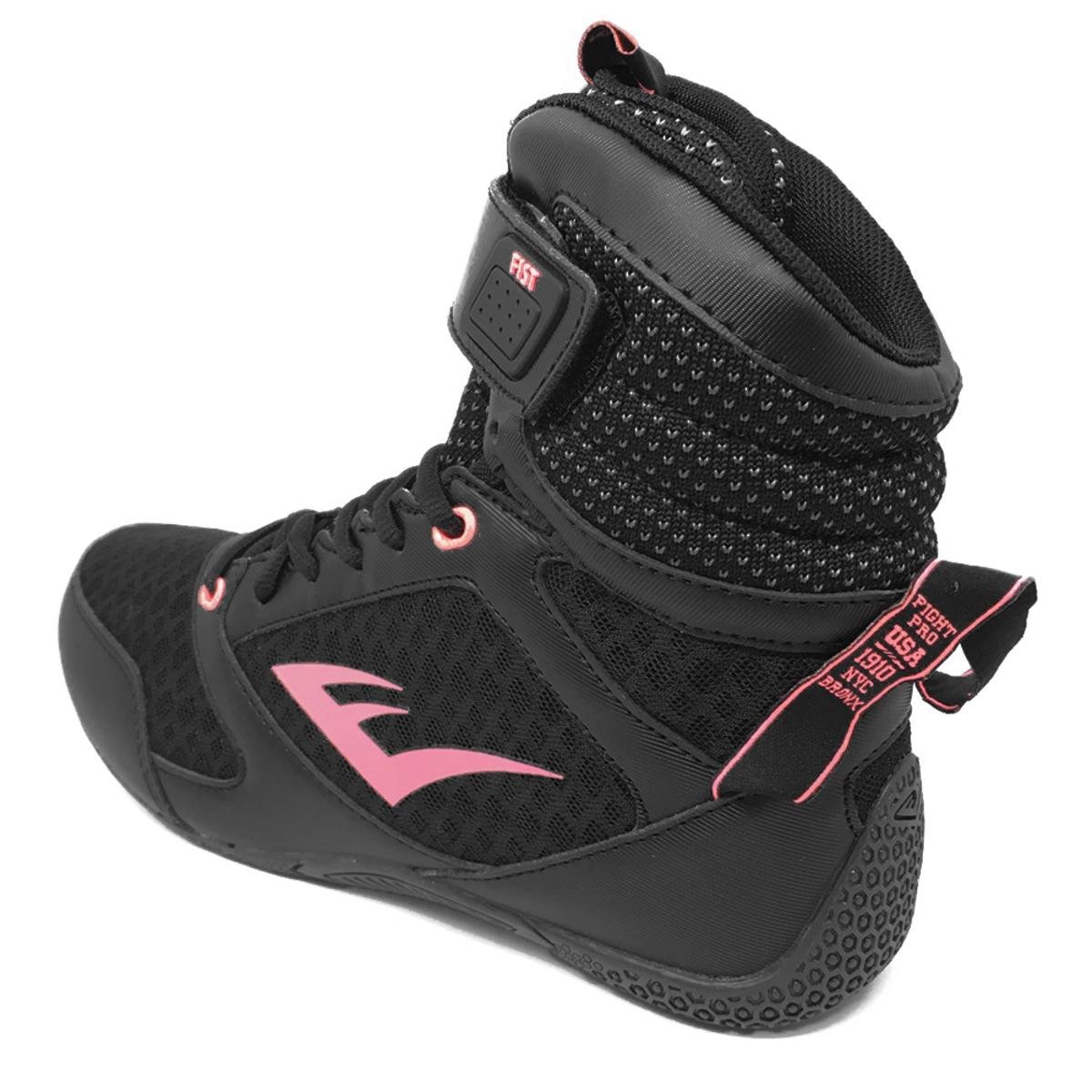 Tênis Boxe Everlast Fist Feminino - Preto+Rosa | Netshoes