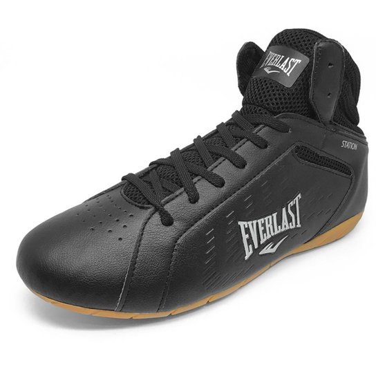 Tênis Boxe Everlast Station - Preto+Bege Menor preço em Tênis Boxe Everlast Station - Preto+Bege
