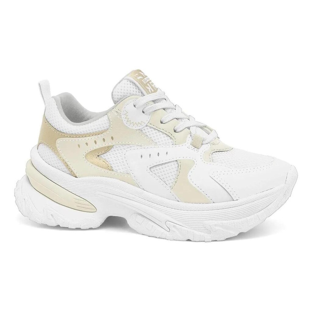 Tênis Branco e Creme Feminino Ramarim Conforto Academia
