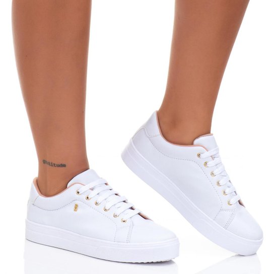 Tênis Branco Feminino Casual Estilo Shoes - Branco é ruim? Tênis Branco Feminino Casual Estilo Shoes - Branco é boa?