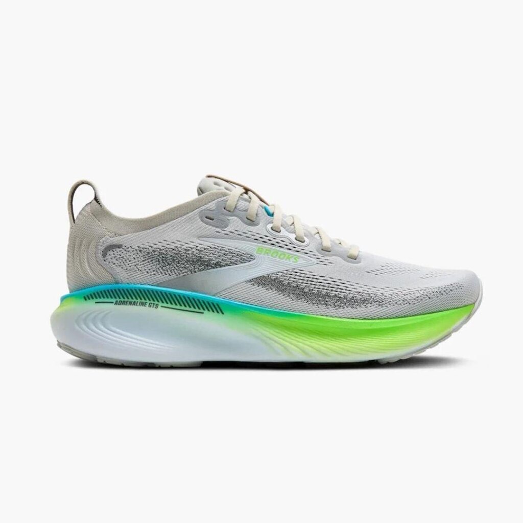Tênis Brooks Adrenaline GTS 25 Masculino Cinza e Verde