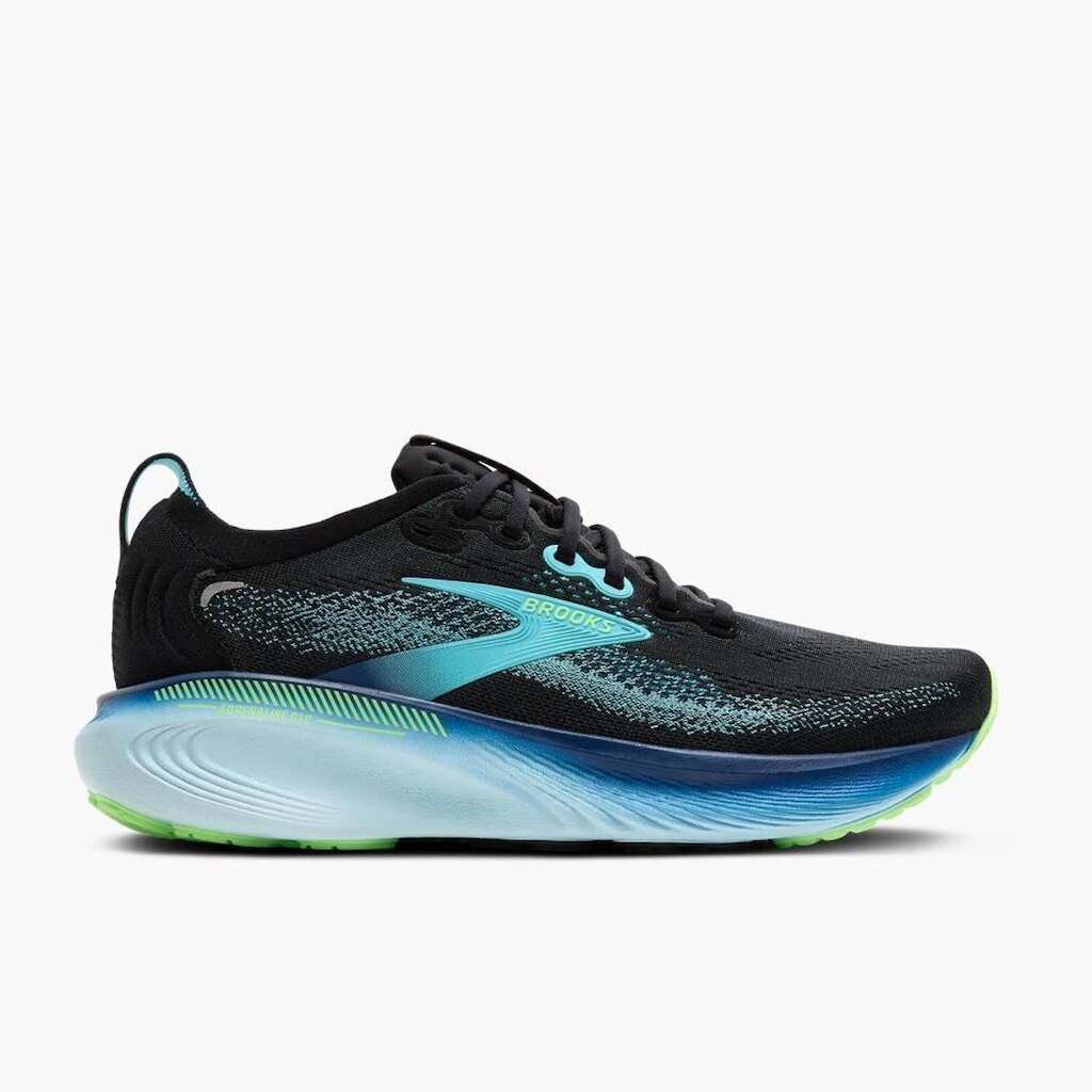 Tênis Brooks Adrenaline Gts 25 Preto/Azul Claro Masculino