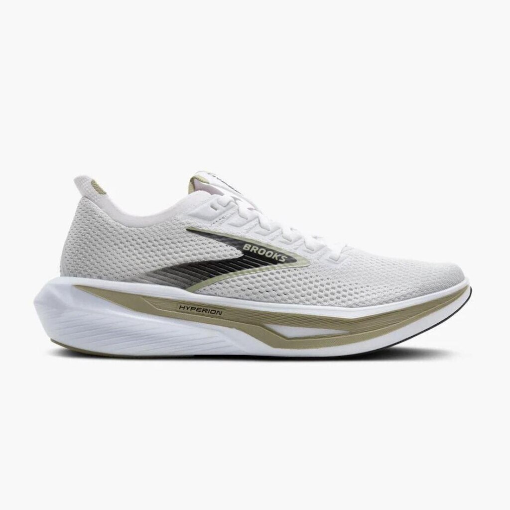 Tênis Brooks Hyperion 3 Masculino Branco e Verde