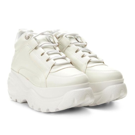 Tênis Buffalo Chunky Damannu Shoes Feminino - Branco Menor preço em Tênis Buffalo Chunky Damannu Shoes Feminino - Branco
