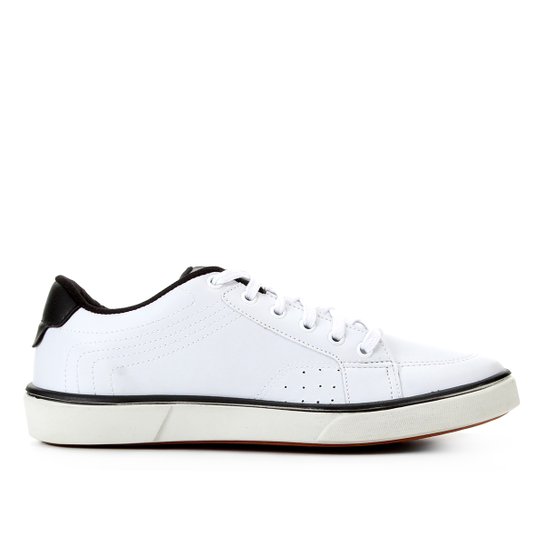 Tênis Burn Must Masculino - Branco+Preto Menor preço em Tênis Burn Must Masculino - Branco+Preto