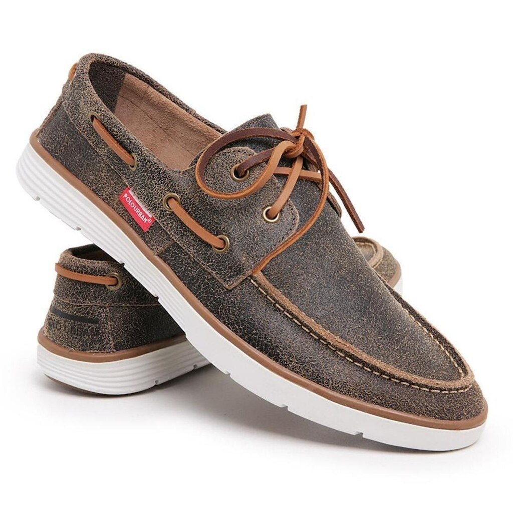 Tênis Calce Facil Slip On Masculino Couro Casual Original PU