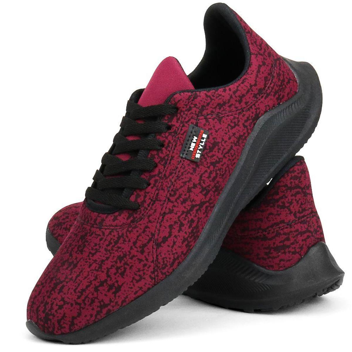 tenis masculino bordo