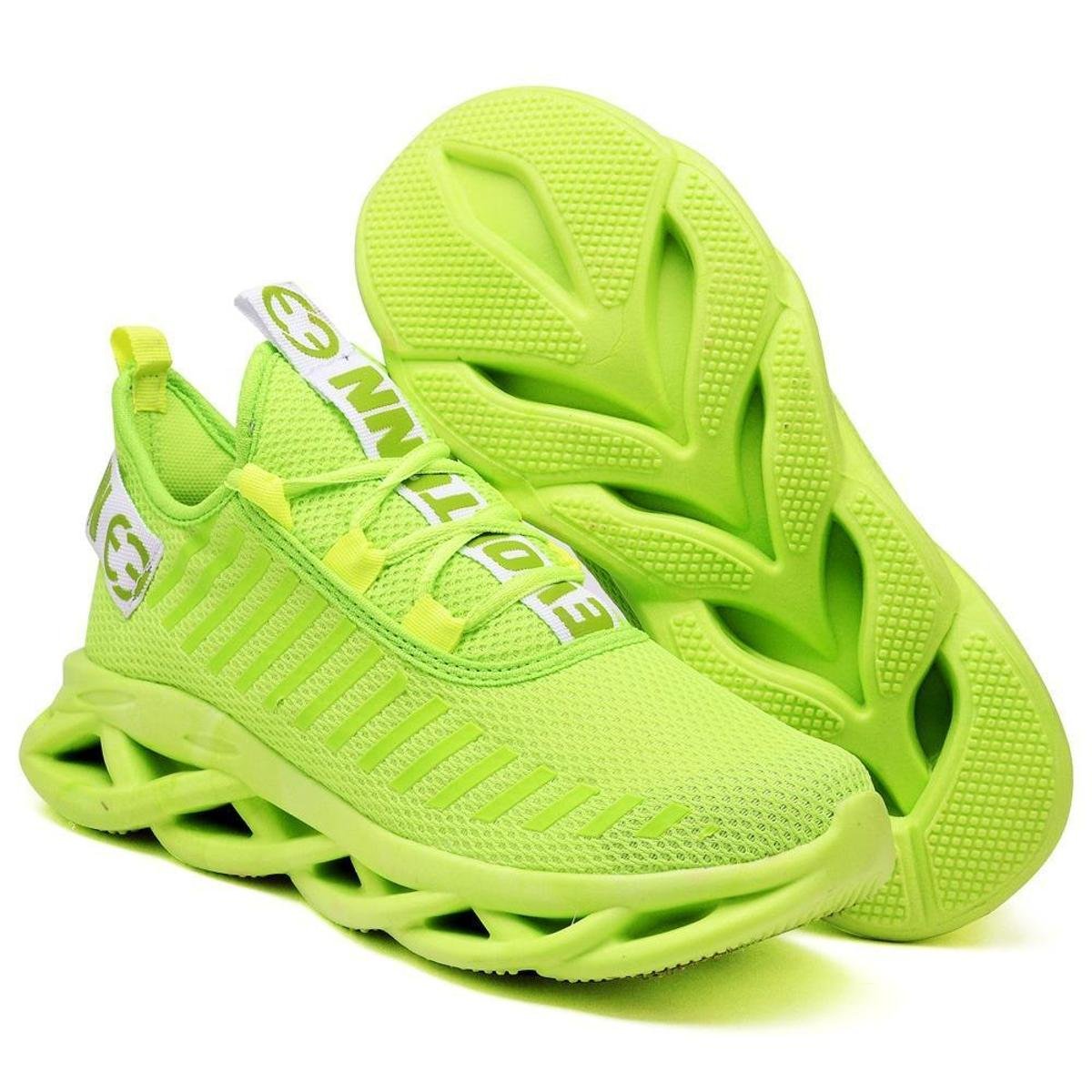 Tenis Verde Fluorescente - Compre Online | Netshoes