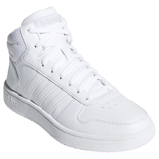 Tênis Cano Alto Adidas Hoops 2.0 Mid Feminino - Branco é ruim? Tênis Cano Alto Adidas Hoops 2.0 Mid Feminino - Branco é boa?