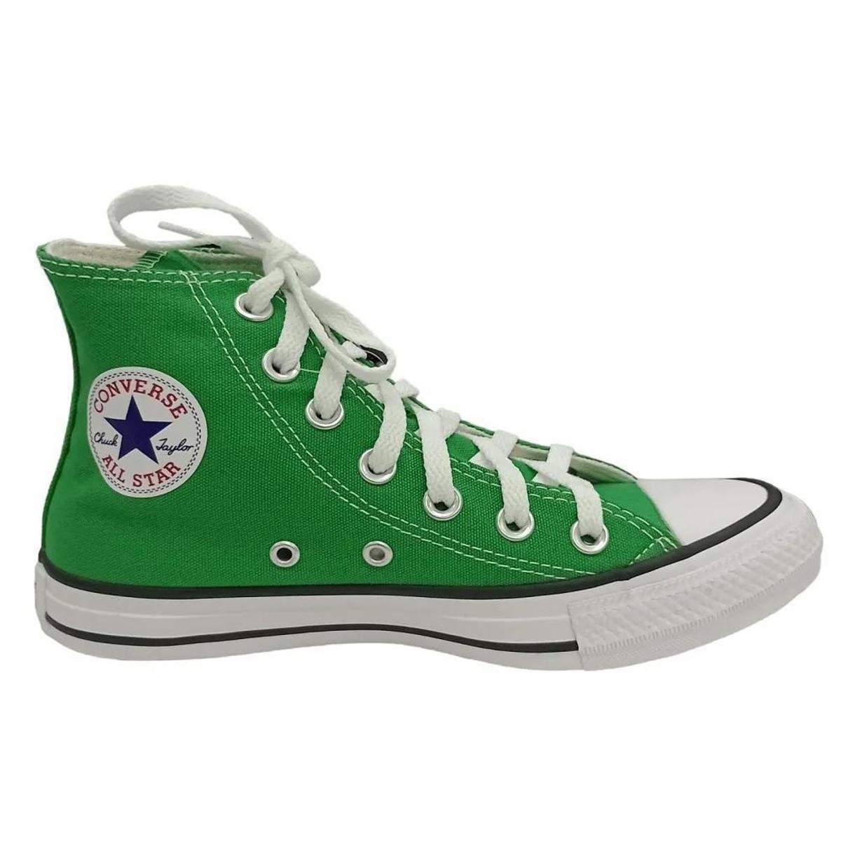 All Star Verde Cano Alto em promoção na Netshoes!
