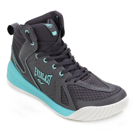 Tênis Cano Alto Everlast Strike II Feminino - Cinza Menor preço em Tênis Cano Alto Everlast Strike II Feminino - Cinza